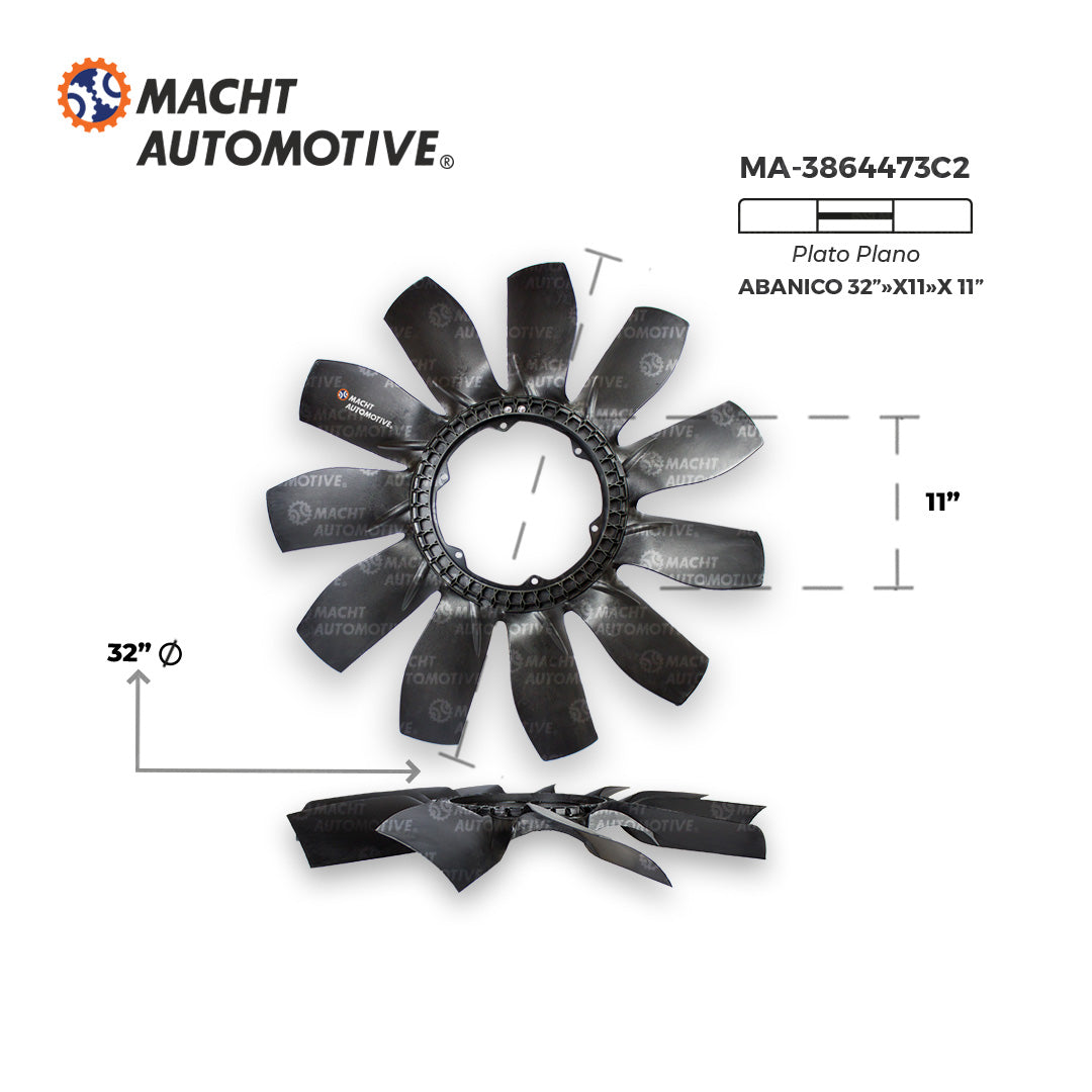 VENTILADOR 11 ASPAS MAXXFORCE 13 MA-3864473C2