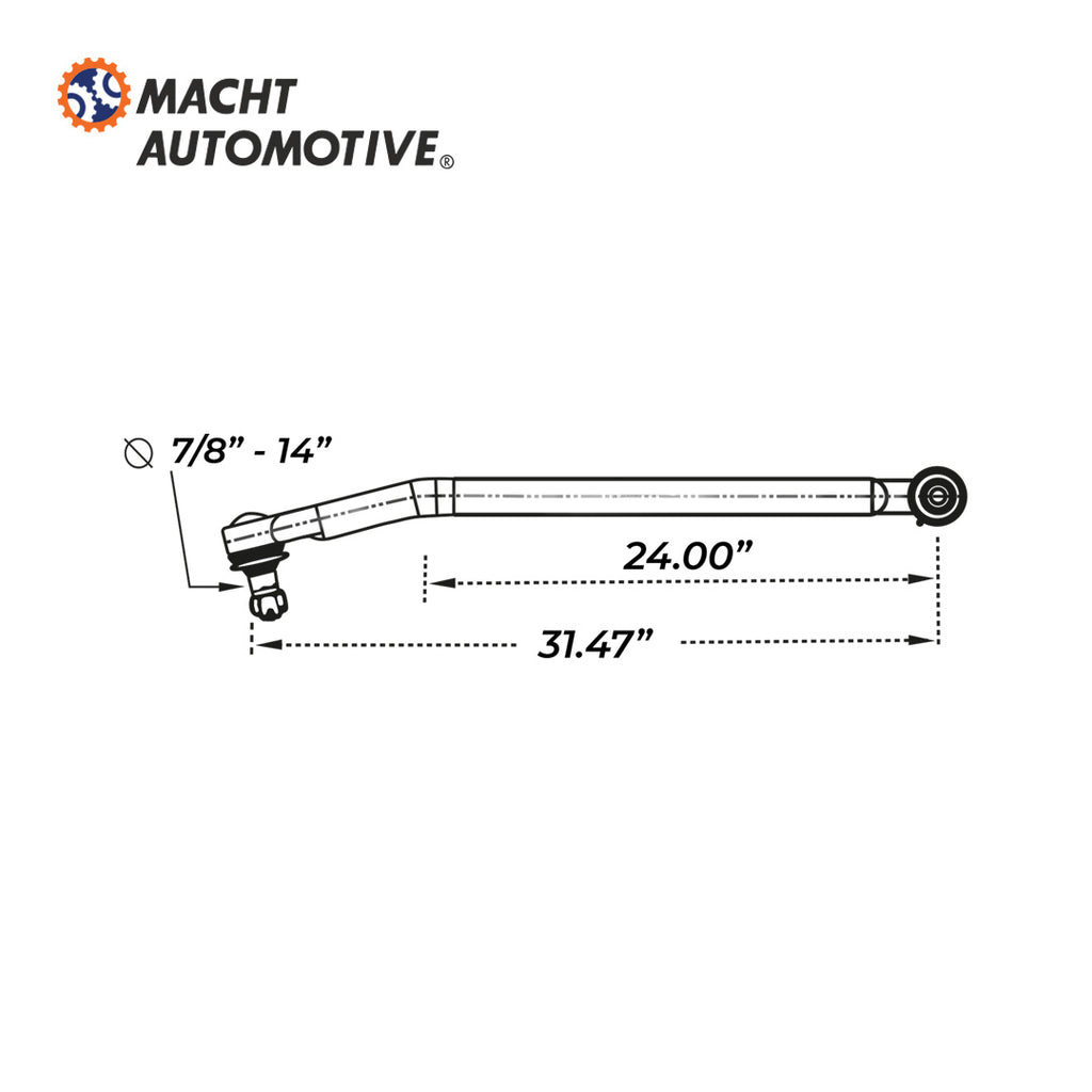 Brazo Viajero Longitudinal MA-14-12479-000 Freightliner FLD112/120