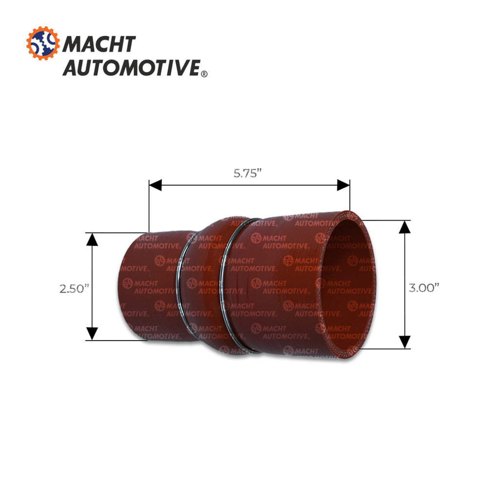 Manguera Reductora Recta Silicona Post Enfriador MA-2024703C1 2-1/2" x 3" International OE