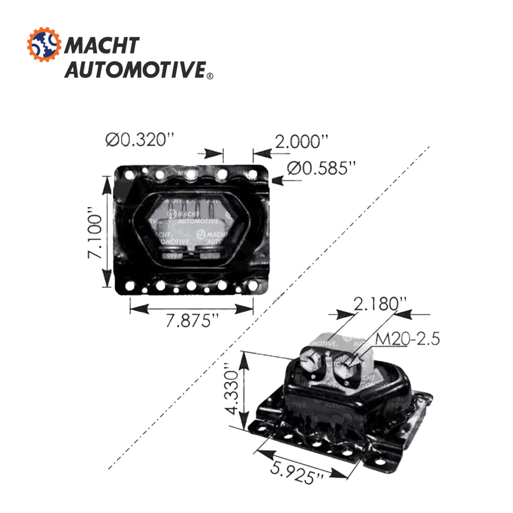 SOPORTE DE MOTOR TRASERO VOLVO MA-20723224