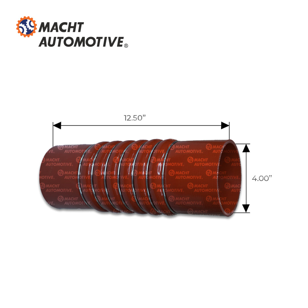 Manguera Post Enfriador Recta Silicona MA-62050112000 4" (102mm) x 12-1/2" L 7 Anillos Turbo