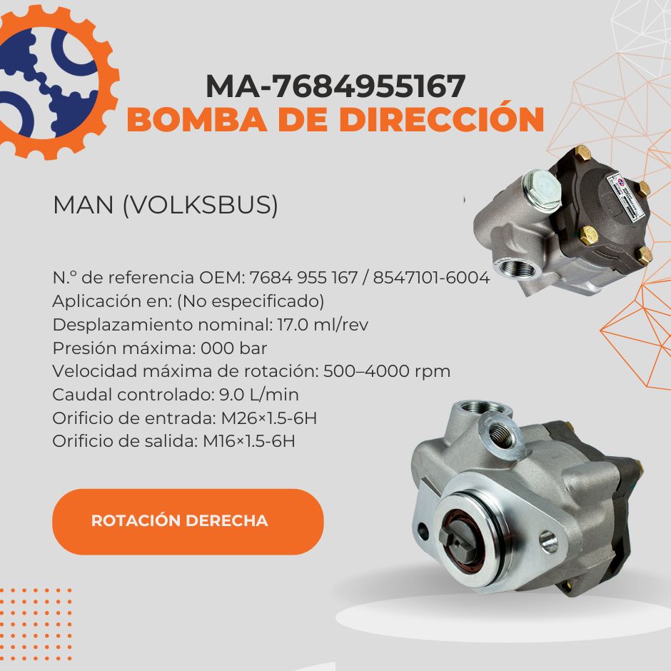 BOMBA DE DIRECCION MAN (VOLKSBUS) MA-7684955167