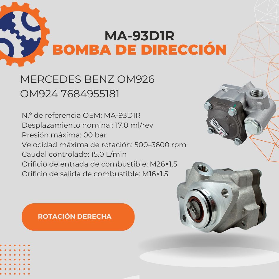 BOMBA DE DIRECCION MERCEDES BENZ OM926 OM924 MA-93D1R