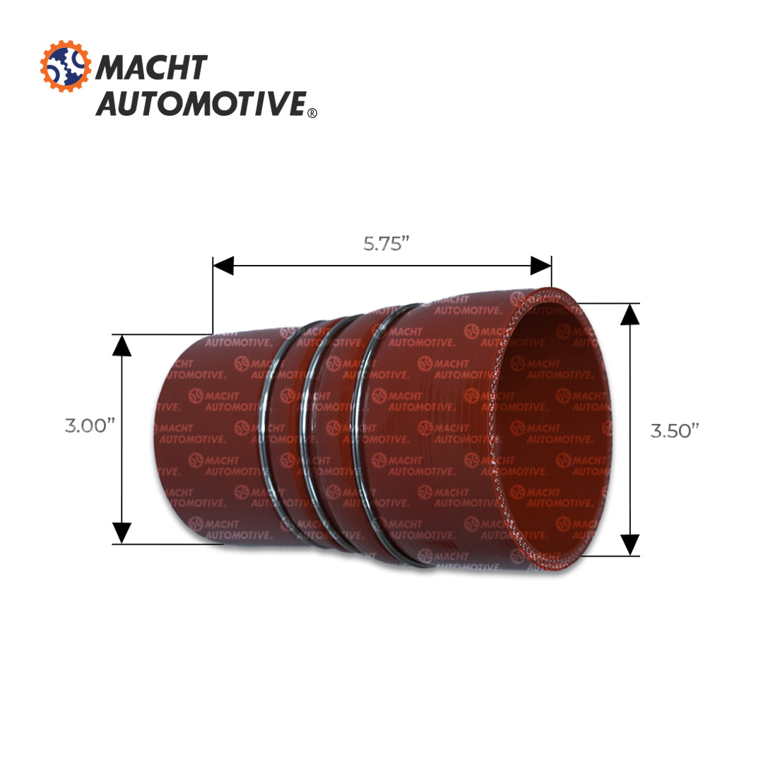 Manguera Reductora Recta Silicona MA-A9040940582 Post Enfriador 3" x 3-1/2" Mercedes Benz OE