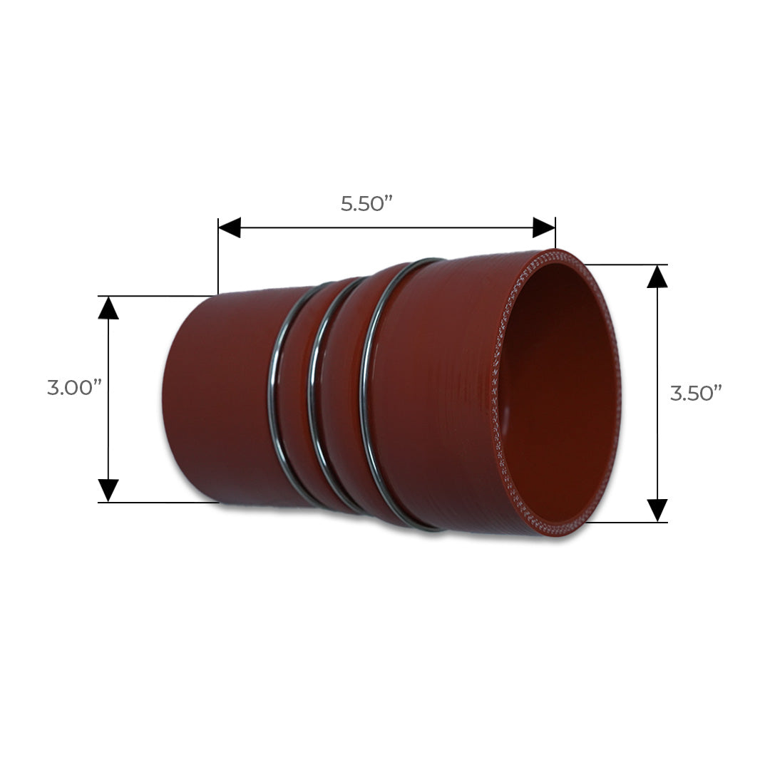 MANGUERA DE POST ENFRIADOR 3'' X 3-1/2'' X 5 1/2'' LARGO X 3 ANILLOS MA-A9040940782