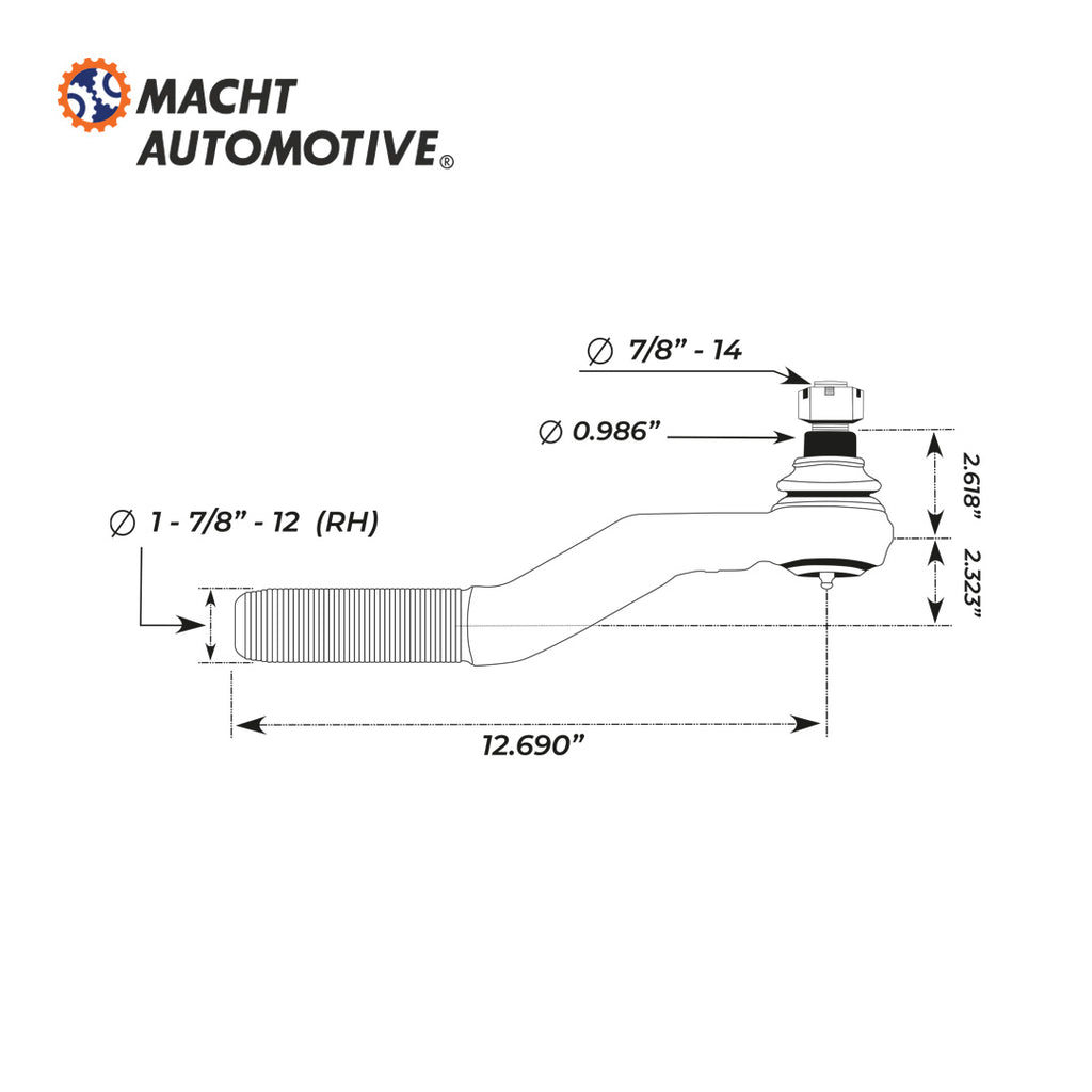 Terminal Dirección Derecha MA-ES5542R Barra Transversal International