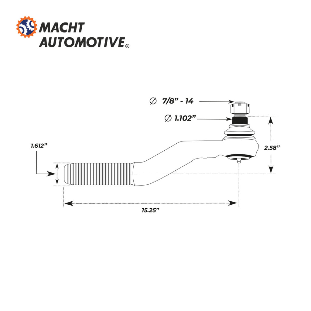 Terminal Dirección Izquierda MA-ES5543L Barra Transversal International Urbano