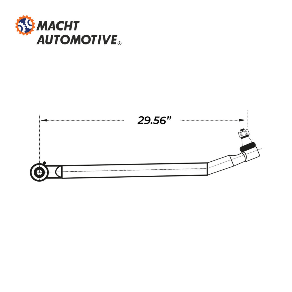 Brazo Viajero Longitudinal MA-KN797167167A Kenworth T800 Clase 8 (Doble Dirección)