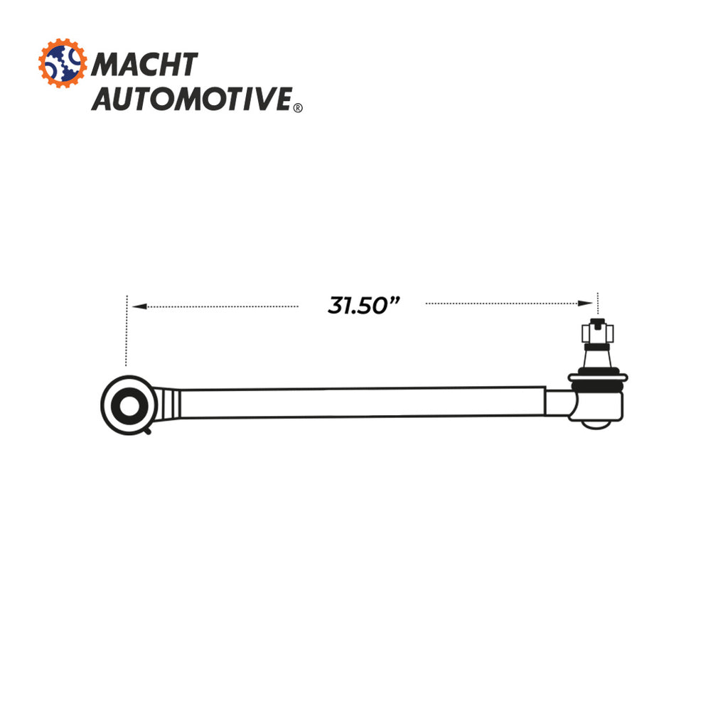 Brazo Viajero Longitudinal MA-L24VU8009A11 Kenworth T800 / T600
