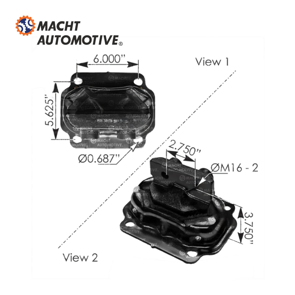 SOPORTE DE MOTOR TRASERO KENWORTH T660 MA-M12447TBG