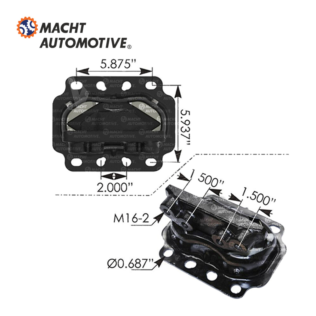SOPORTE DE MOTOR TRASERO KENWORTH T660 MA-M17498